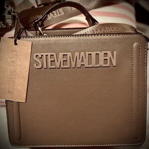 Steve Madden Taupe Shoulder Bag Sleek Design